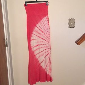 Awesome tie dye maxi skirt